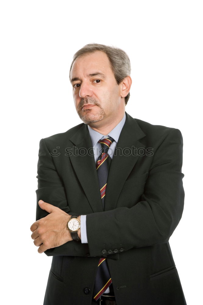 Similar – Senior businessman walking outside of modern office building