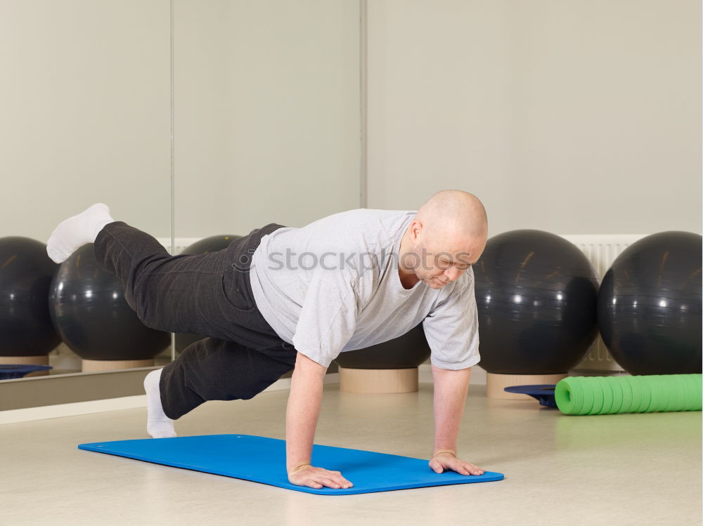 Similar – Image, Stock Photo Man doing suspension training with fitness straps