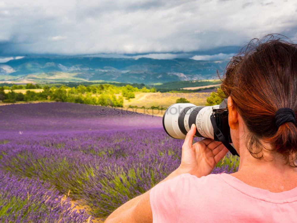 Similar – Image, Stock Photo View into the valley