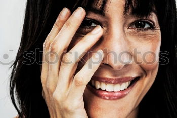 Similar – Image, Stock Photo Happy elderly woman on the mobile phone
