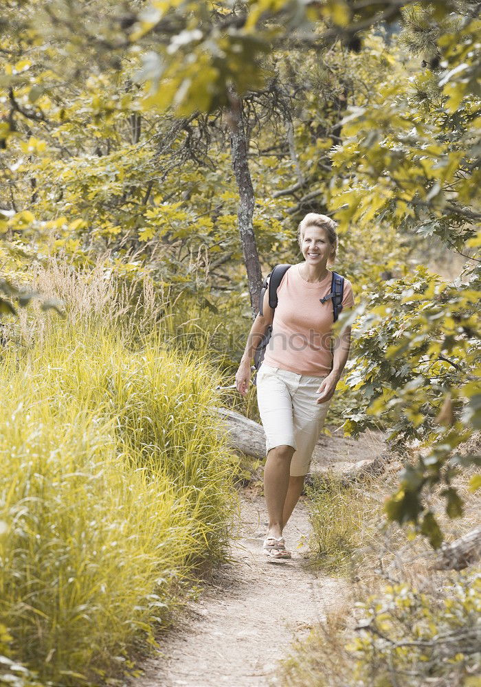 Similar – Image, Stock Photo Senior Man Running in the Forest