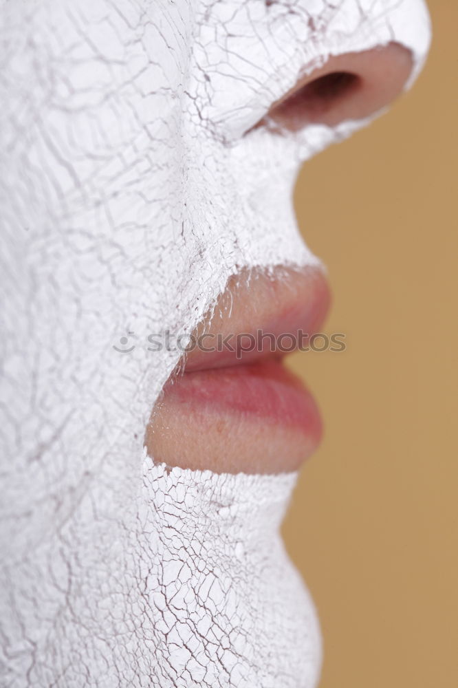 Similar – Image, Stock Photo abyss. Face Senses Calm