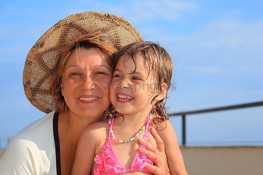 Similar – mother looking with admiration at baby child