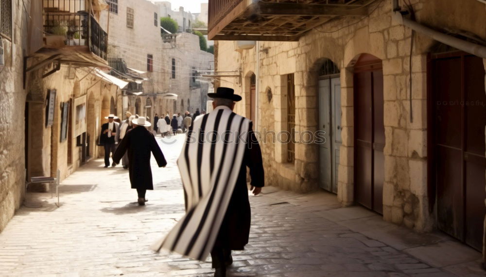 Similar – Hassid in Jerusalem Israel