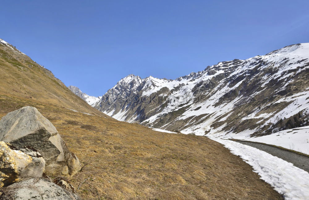 Similar – Image, Stock Photo Alpine road Deluxe