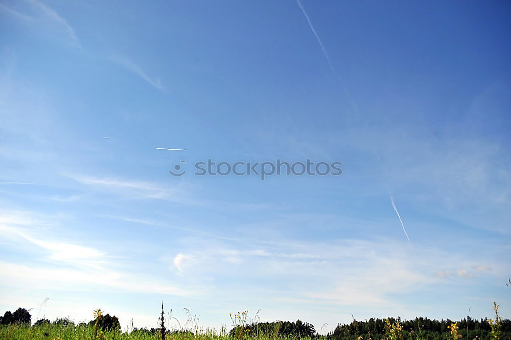 blaue Weite Dorf Ferne