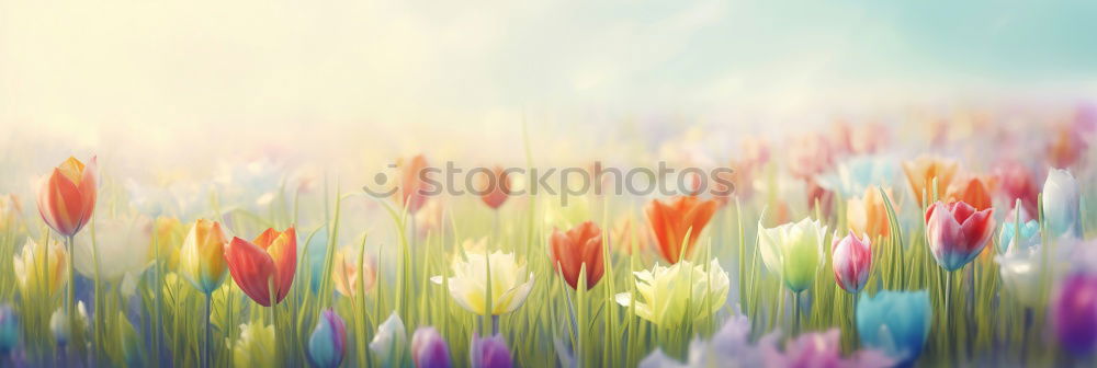 Similar – Image, Stock Photo Tulips flowers picturesque