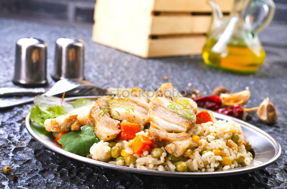 Similar – Image, Stock Photo Risotto with vegetables