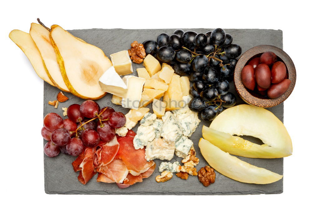 Similar – Image, Stock Photo cheese and grapes board