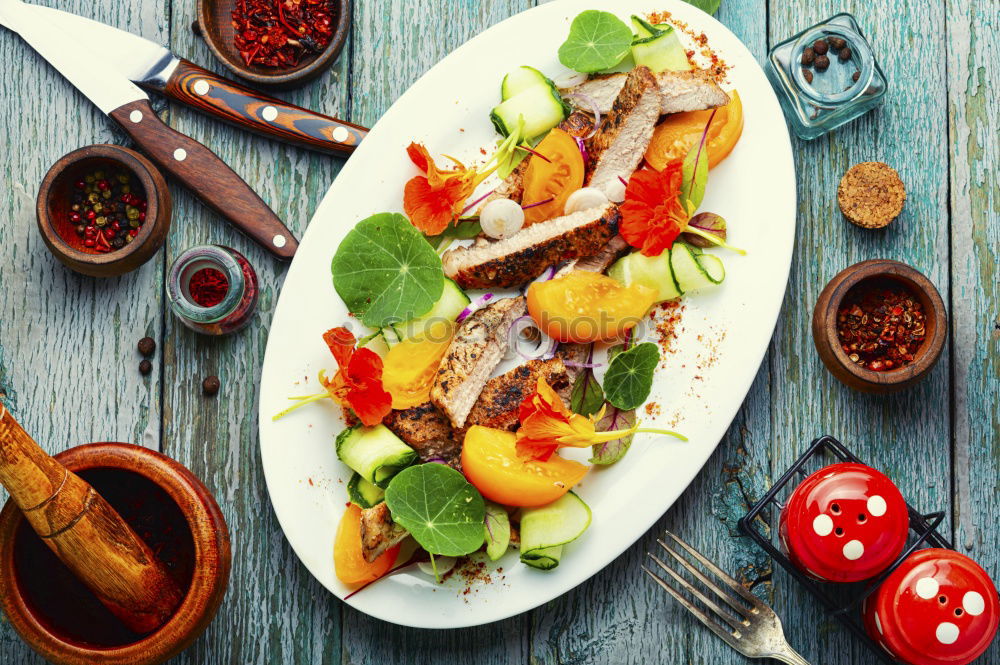 Similar – Image, Stock Photo Grilled sausages in frying pan