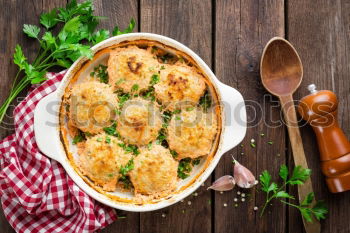 Similar – Image, Stock Photo quiche Food Dough