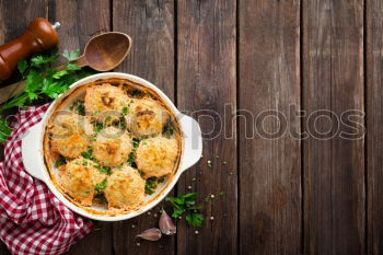 Similar – Image, Stock Photo roasted cauliflower with millet