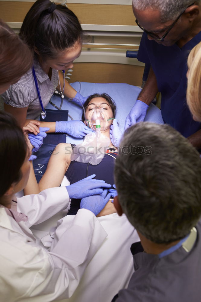 Similar – Image, Stock Photo A fragment of a dental room with a kid, lying on a dental chair, and a part of his doctors figure