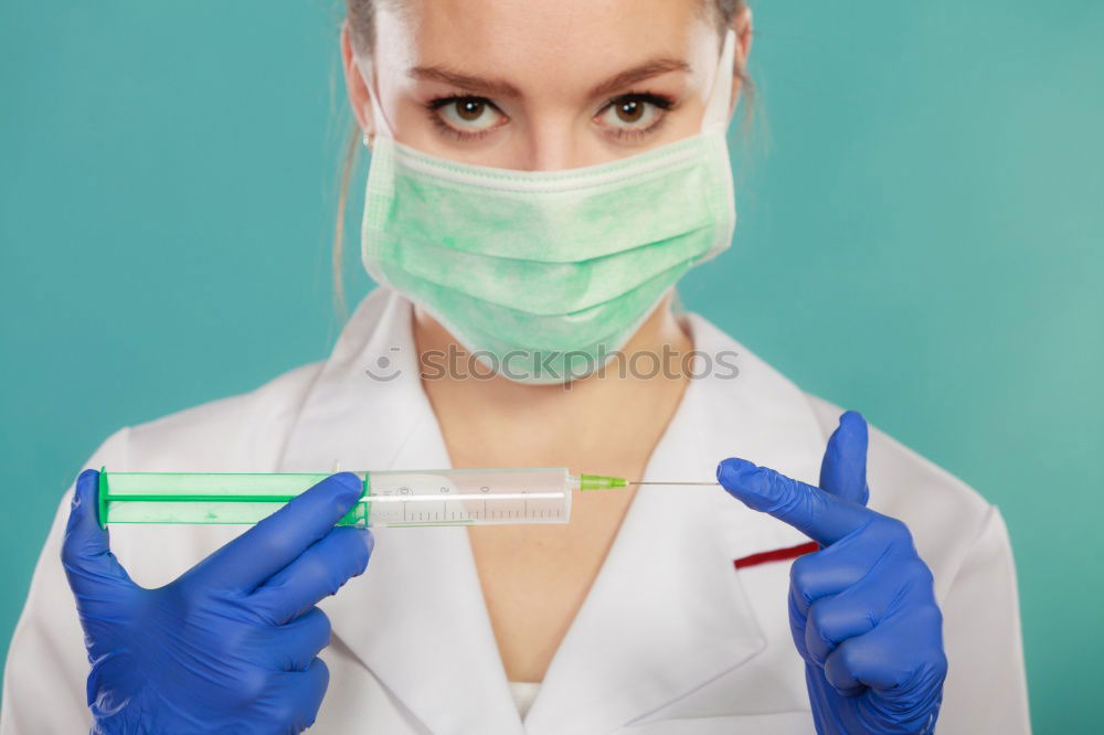 Similar – Image, Stock Photo Female doctor with face mask