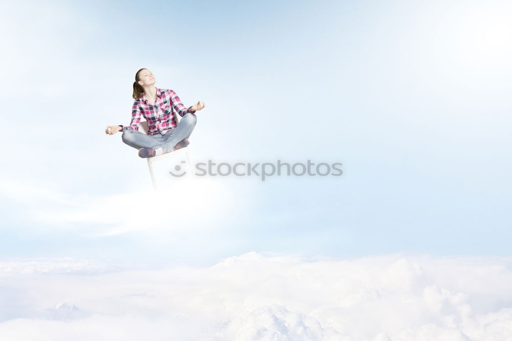 Similar – Image, Stock Photo balancing act Human being