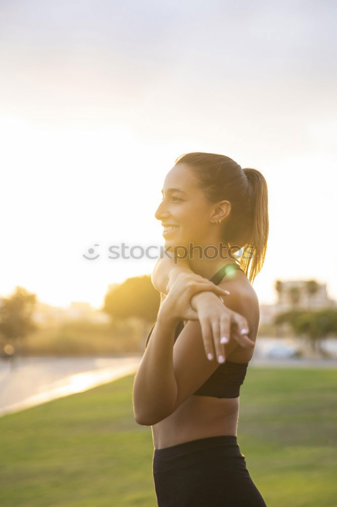 Similar – Image, Stock Photo Runner woman Sports