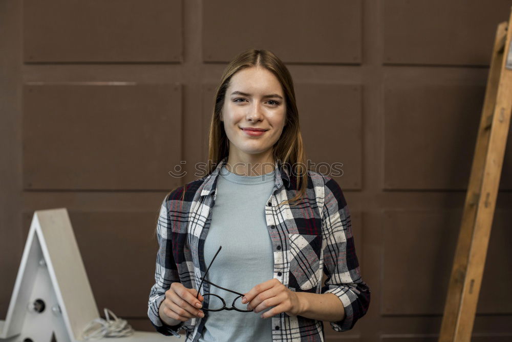 Similar – Portrait of smart elegant woman