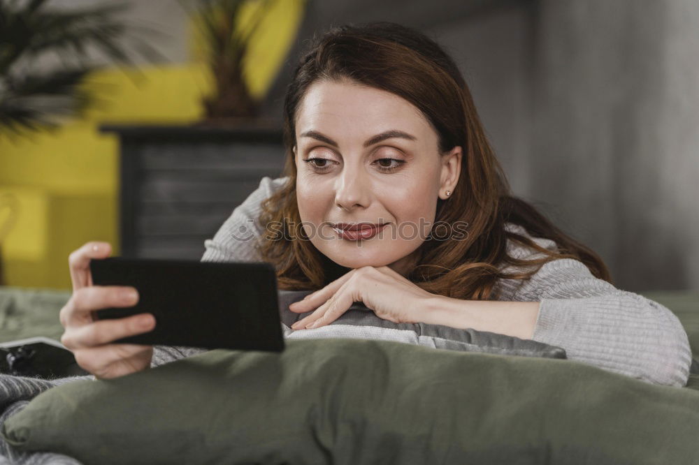 Similar – Image, Stock Photo Dreamy woman with cup