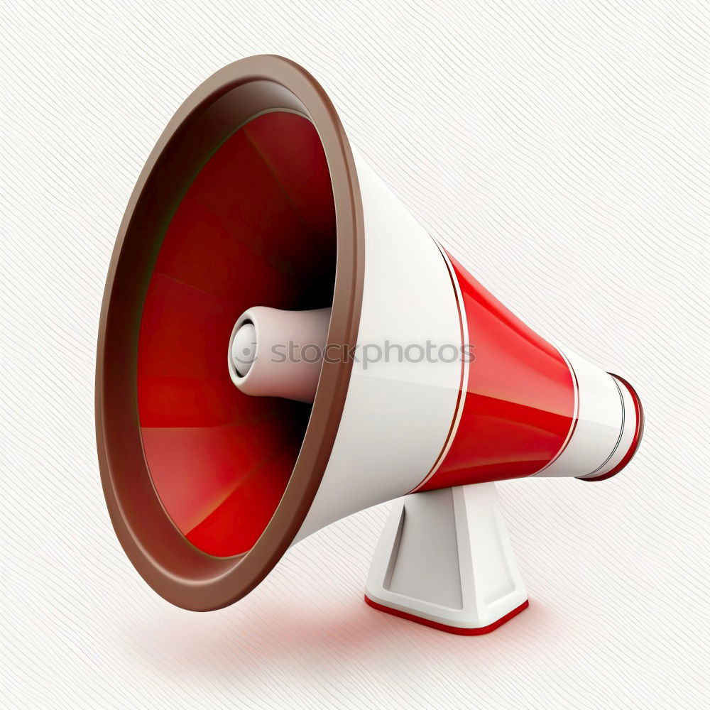 Similar – Female hand holding megaphone