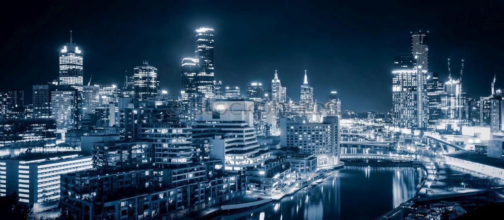 Similar – Image, Stock Photo Skyline Bangkok at night