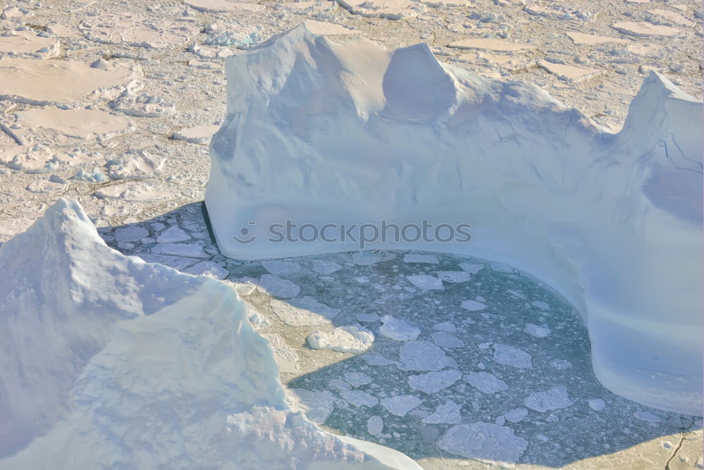 Mountain peak in snow