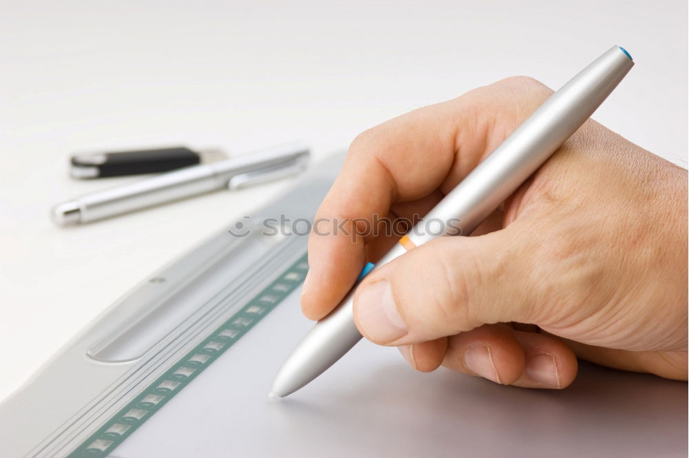 Similar – Image, Stock Photo left-handed Hand Pencil