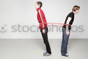 Similar – Image, Stock Photo Two women from behind with rubber gloves
