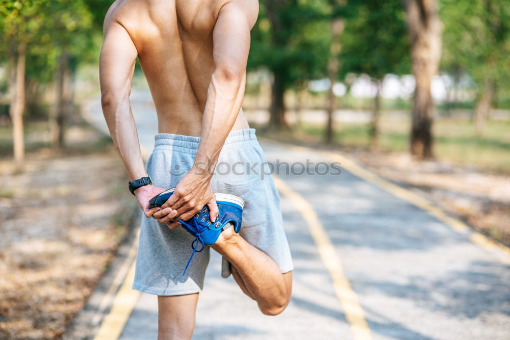 Similar – female runner resting