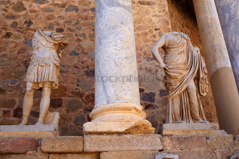 Image, Stock Photo Statue of roman emperor August, in Rome, Italy