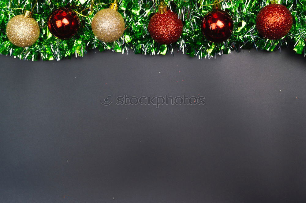 Similar – Image, Stock Photo Nostalgic Christmas decoration with delicate fir branches, red bauble and vases on an old table. Red christmas bauble hangs shiny on twigs. Glowing Christmas bauble hanging from branches in old white nostalgic porcelain pots at home.