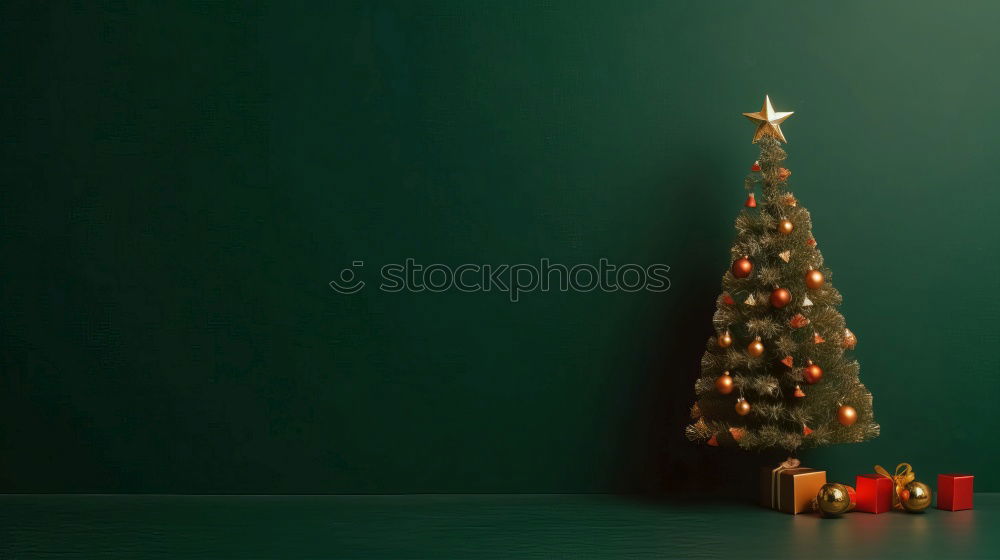 Similar – Festively decorated Christmas tree for Christmas in the living room