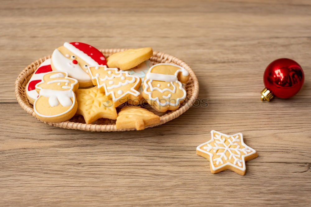 Similar – Image, Stock Photo Christmas cookies in a kid lunch box