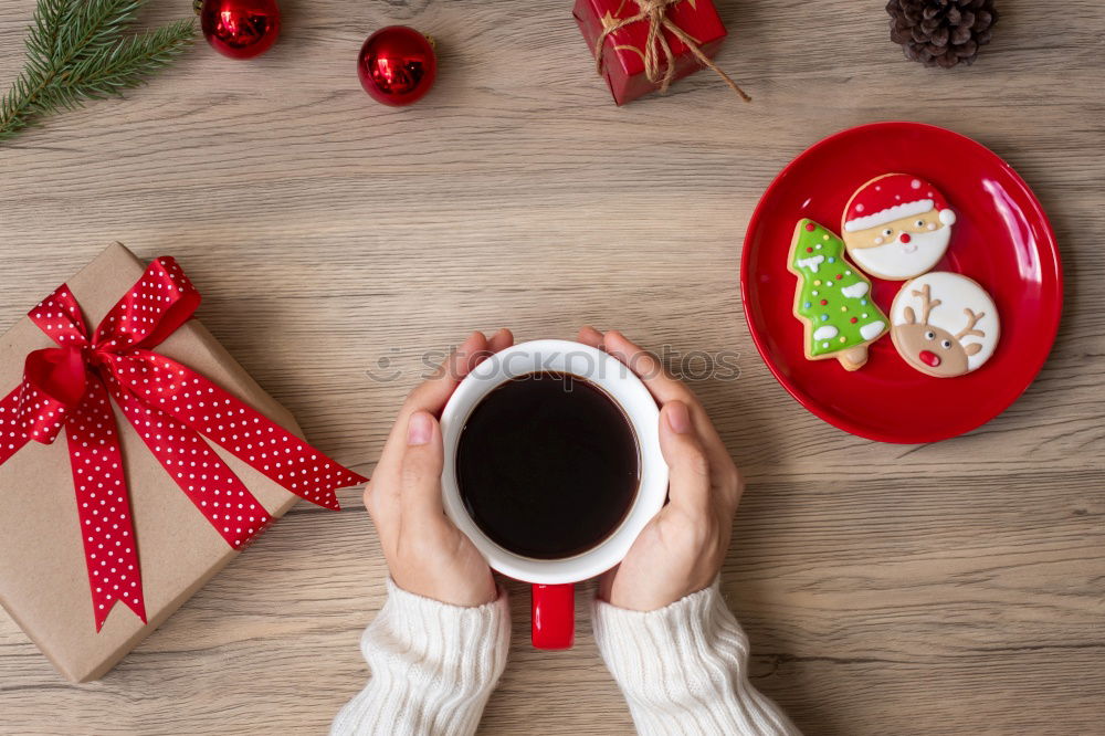 Similar – Woman with coffee cup in her hands