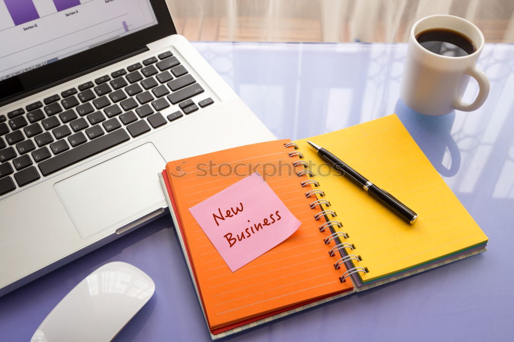 Office desk table with paper sheet with “working time” text.