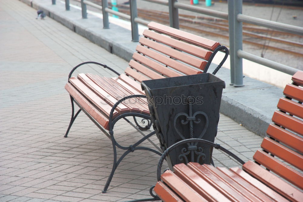 Similar – Warteplatz Straßenbahn