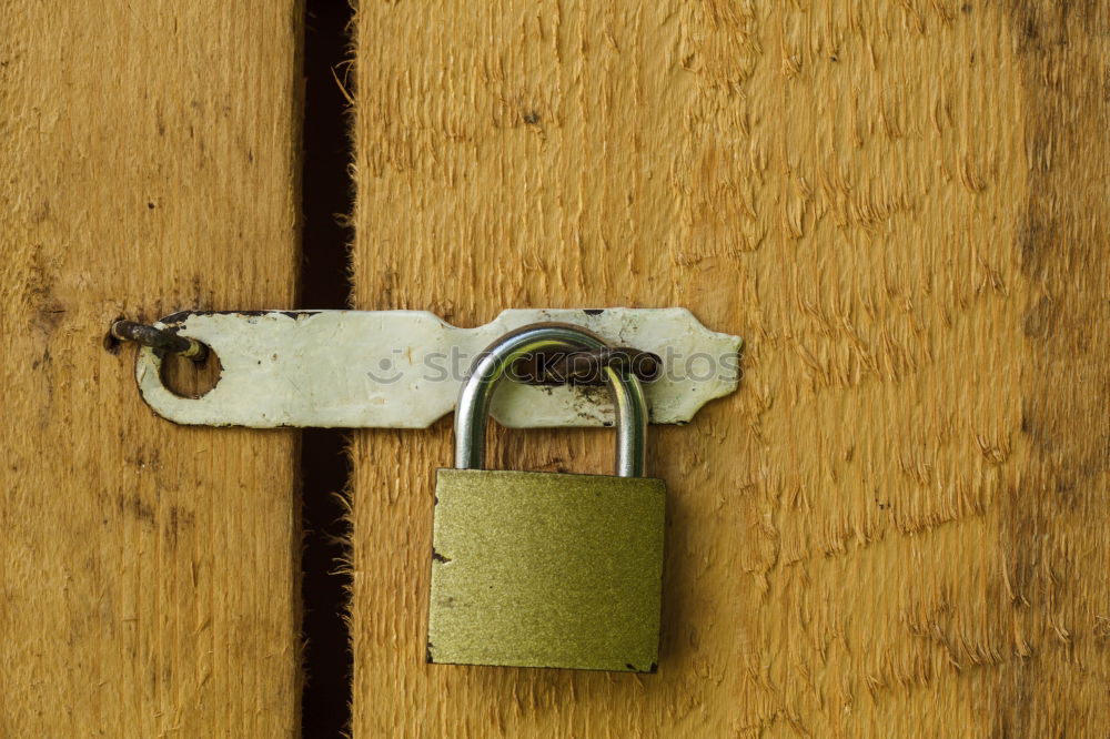 Similar – Image, Stock Photo Large lock with small key in Q-format