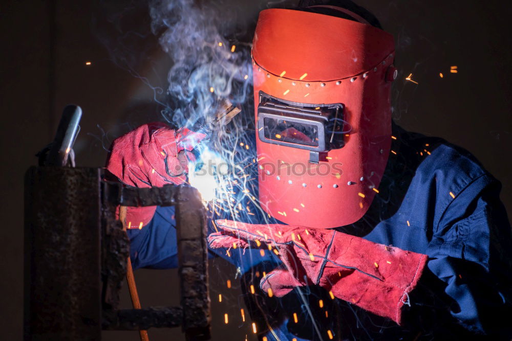 Similar – Image, Stock Photo Professional Mechanic welding.