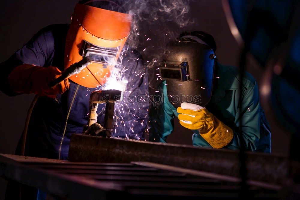 Similar – Image, Stock Photo Welder Work and employment