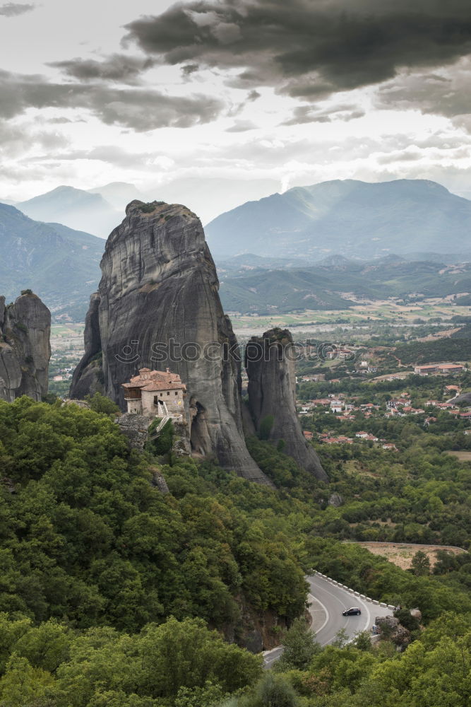 Image, Stock Photo Meteora in Greece. Meteora is the monasteries