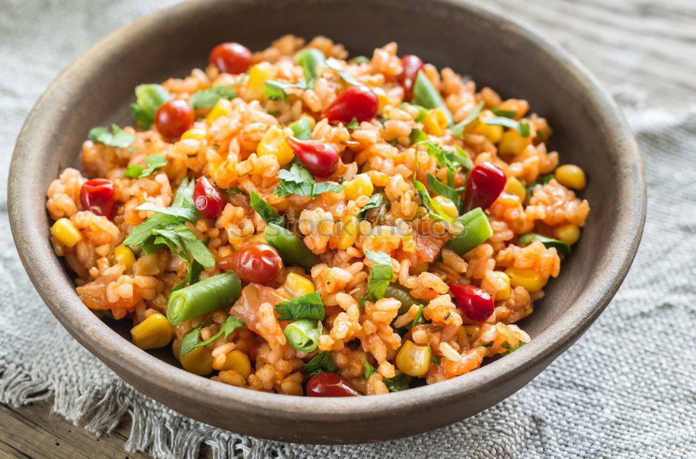 Similar – Image, Stock Photo Risotto with vegetables