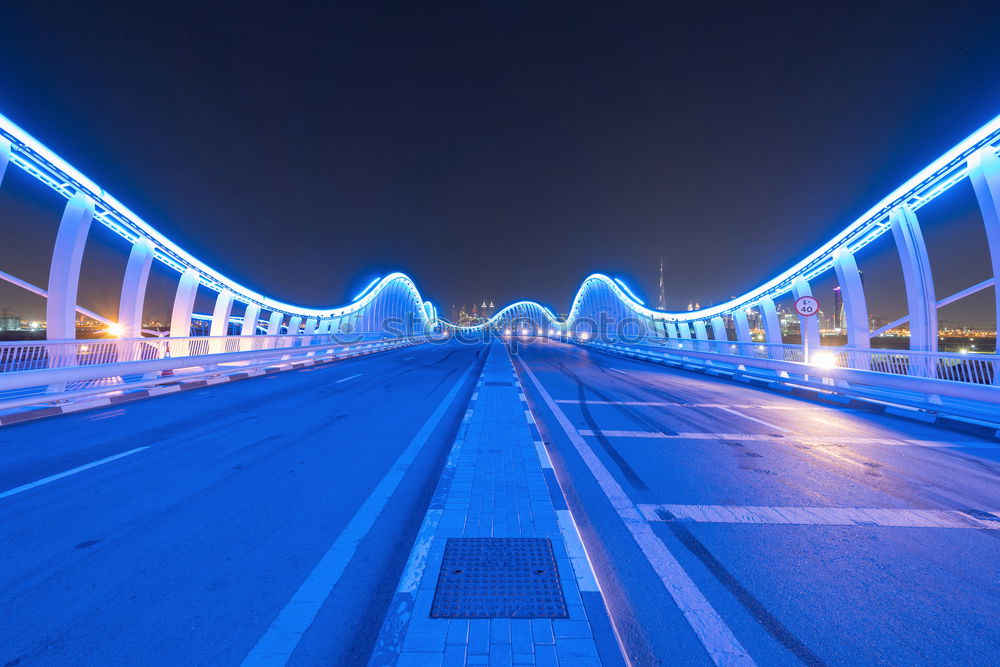 Similar – Image, Stock Photo dynamic bridge Yellow