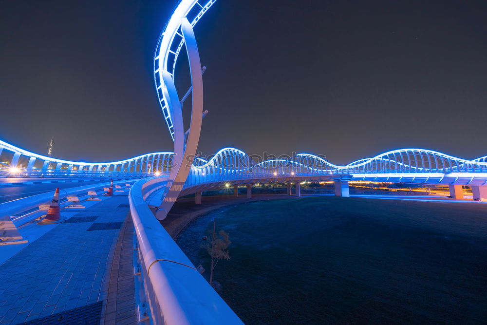 Similar – Image, Stock Photo bridge Night Danube Island