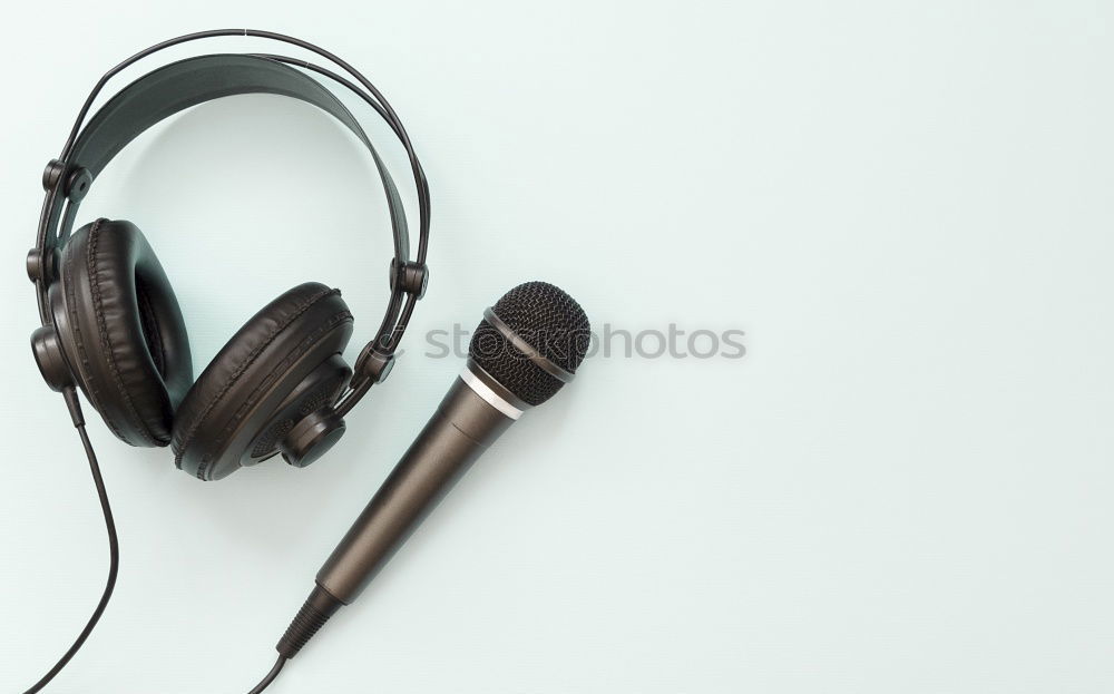 Similar – Image, Stock Photo Audio book concept with black book and headphones