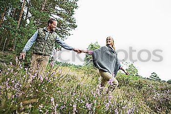 Similar – happy lovers on Holiday in the alps mountains