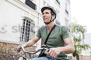 Similar – Young man wearing sunglasses on a chopper motorcycle