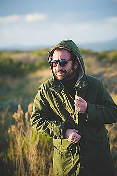 Similar – Tourist with camera on field