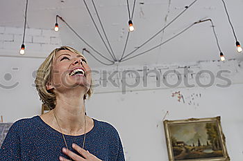 Similar – Image, Stock Photo Jule Young woman with dreads in front of graffiti