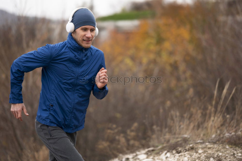 Similar – Young Backpacker enjoying of Nature.