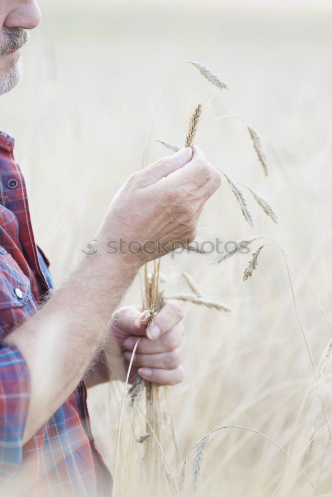 Similar – Image, Stock Photo lonely, pensive teenager sits in a field