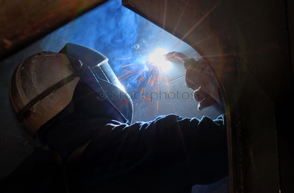 Similar – Image, Stock Photo Welder Work and employment